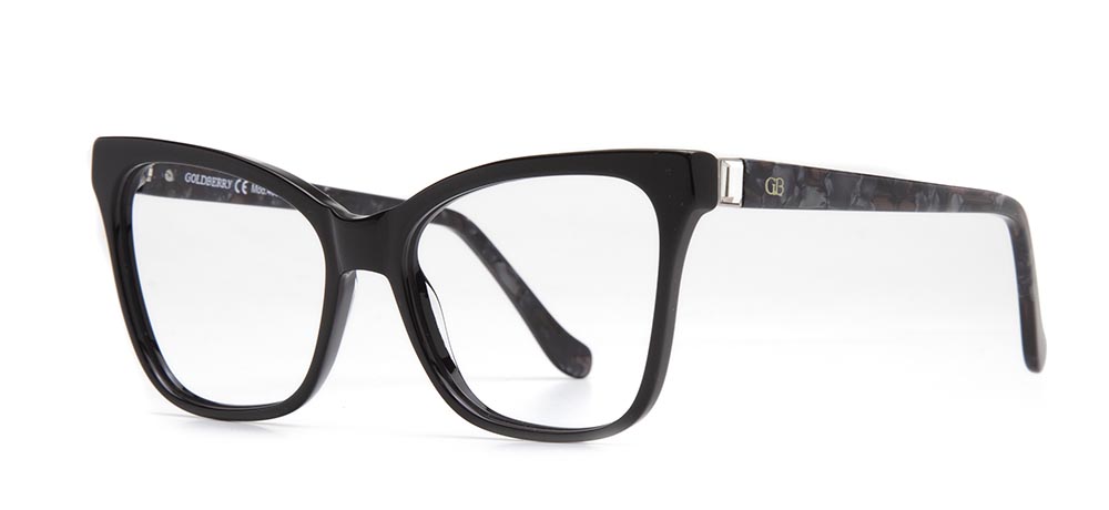 GOLDBERRY Eyeglasses Teenage Woman Rectangular Full-Rimmed Acetate Unfiltered GB 4005-C.01